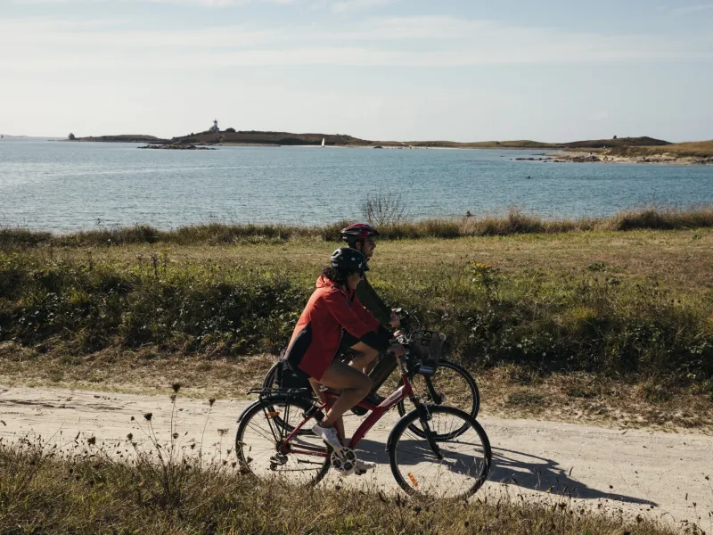 Cyclistes à Plouguerneau