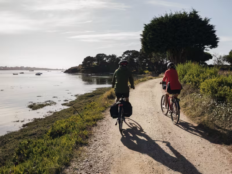 Cyclistes à Plouguerneau