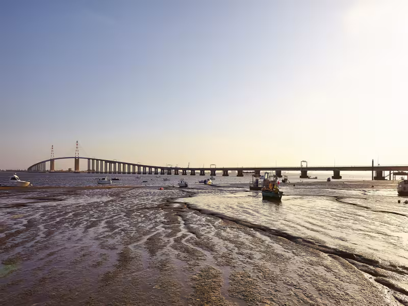 Couché de soleil sur le Pont de St-Nazaire