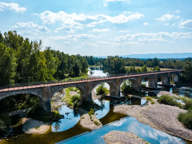 Pont sur la Loire à Montrond-les-Bains