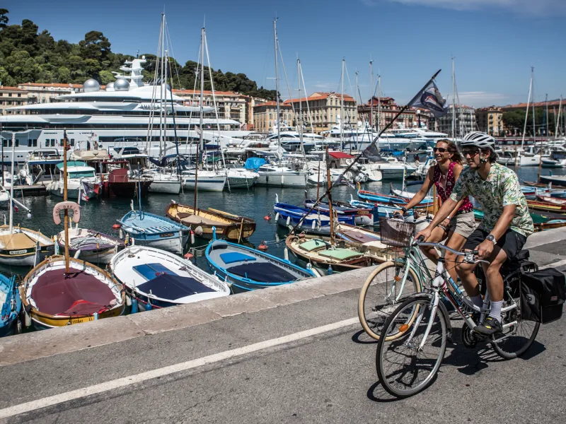 Découverte du port de Nice à vélo
