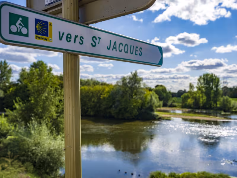 Signalétique de la voie de Vézelay