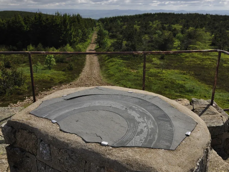 Sommet du Mont Mouchet à VTT