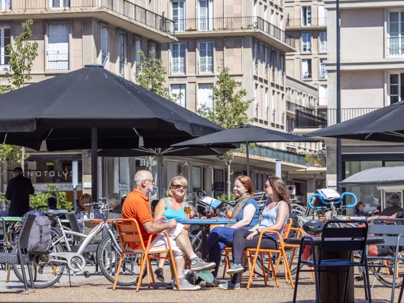 Pause en terrasse au Havre