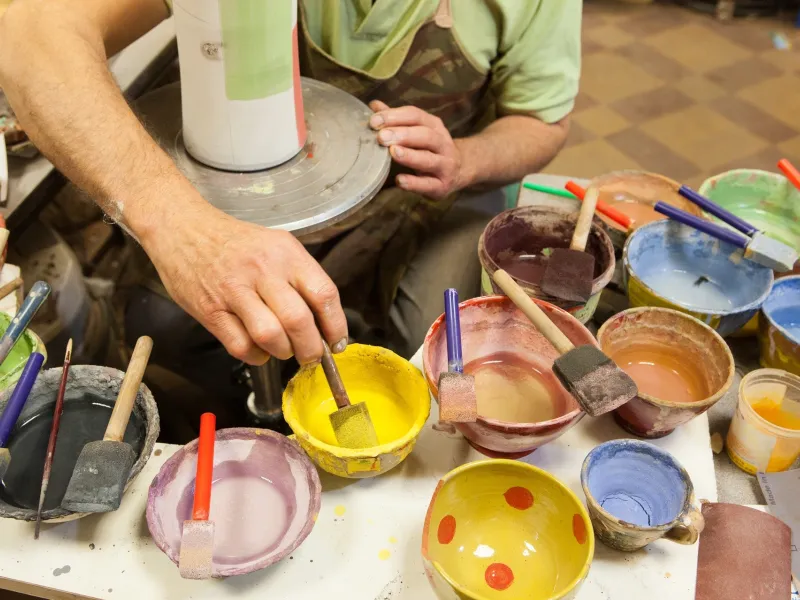 Un des ateliers d_artiste à Trévoux (Atelier du Chat noir)