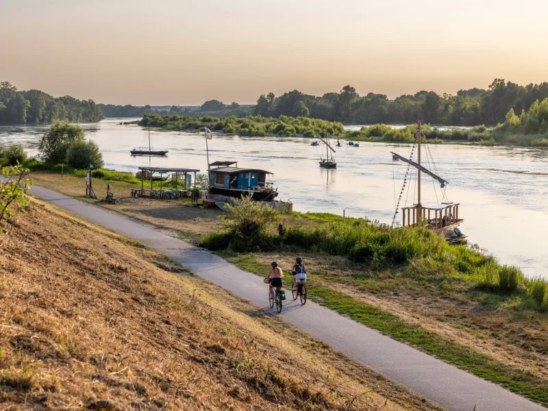 À vélo le long de la Loire à Chaumont-sur-Loire