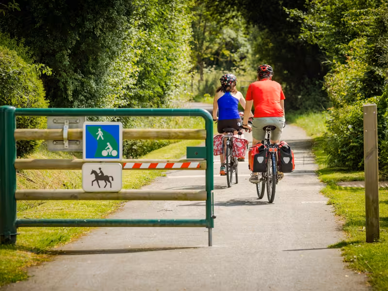 Cyclistes sur La Verdoyante