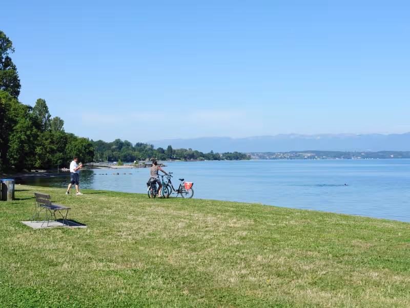 Balade à VAE sur les bords du Léman vers Thonon-les-Bains