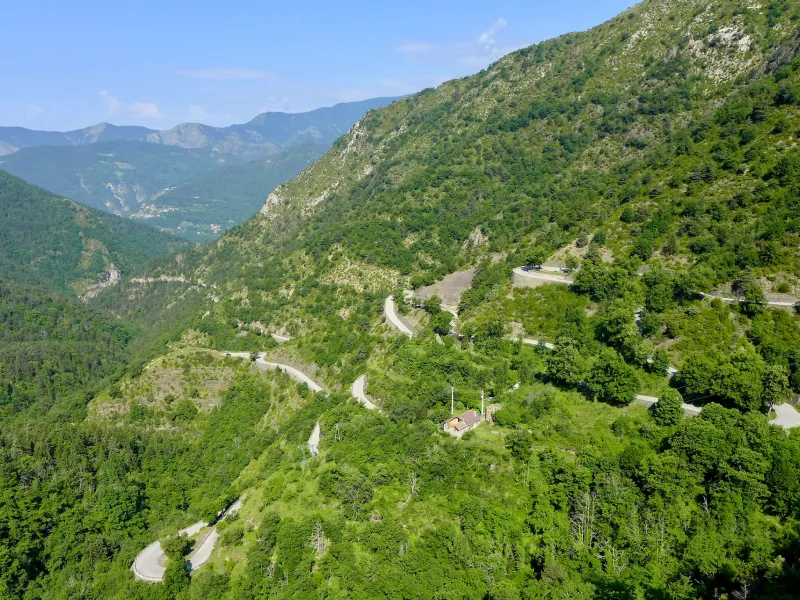 Versant nord du col de Turini