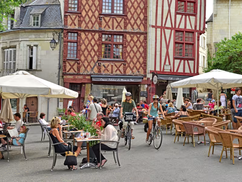 Visite de la ville de Saumur à vélo