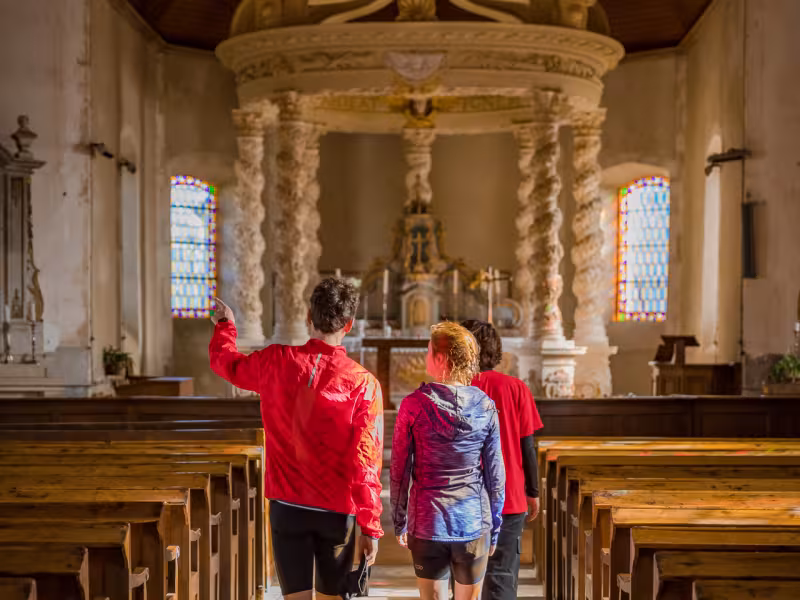 Visite d'une chapelle en Suisse Normande