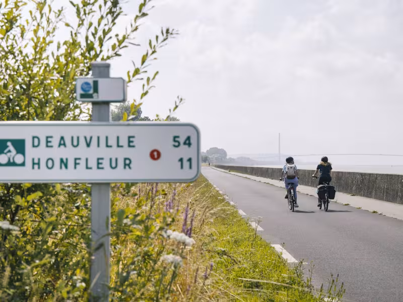 La Seine à vélo, voie verte à Berville-sur-Mer 