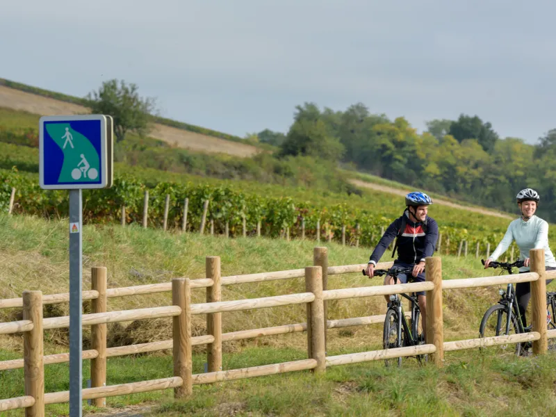 Voie verte au niveau d'Étiveau