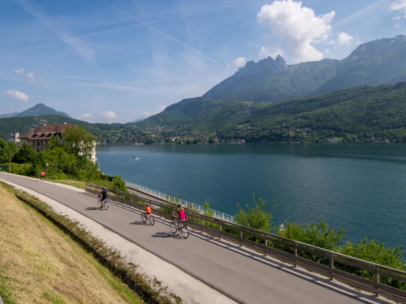 Lac d'Annecy, piste cyclable