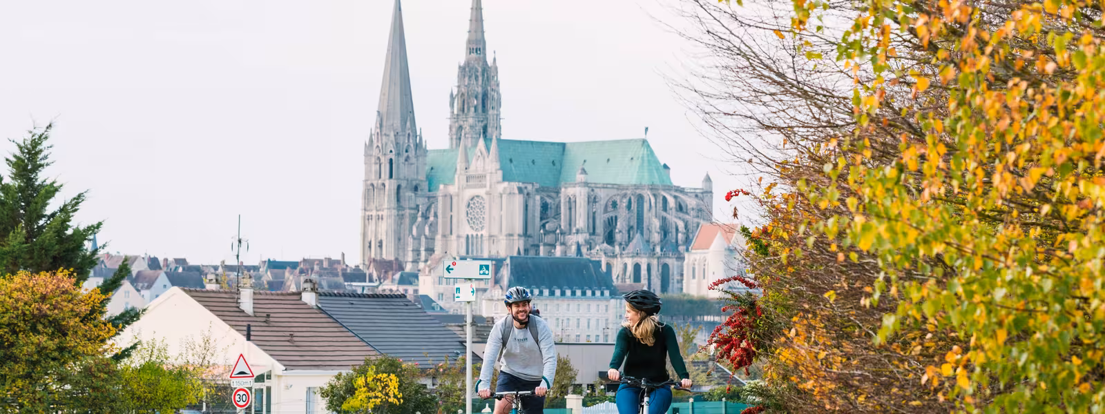 Cyclistes à Chartres