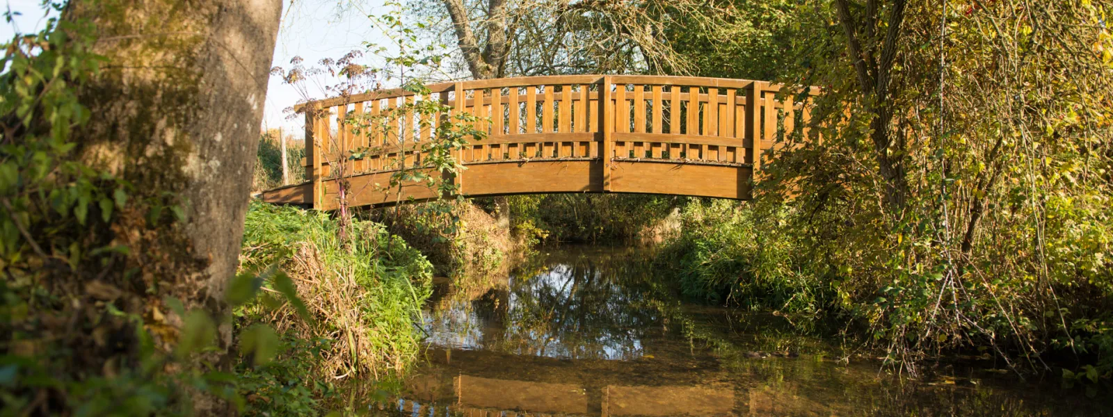 Passerelle au dessus de la Dême