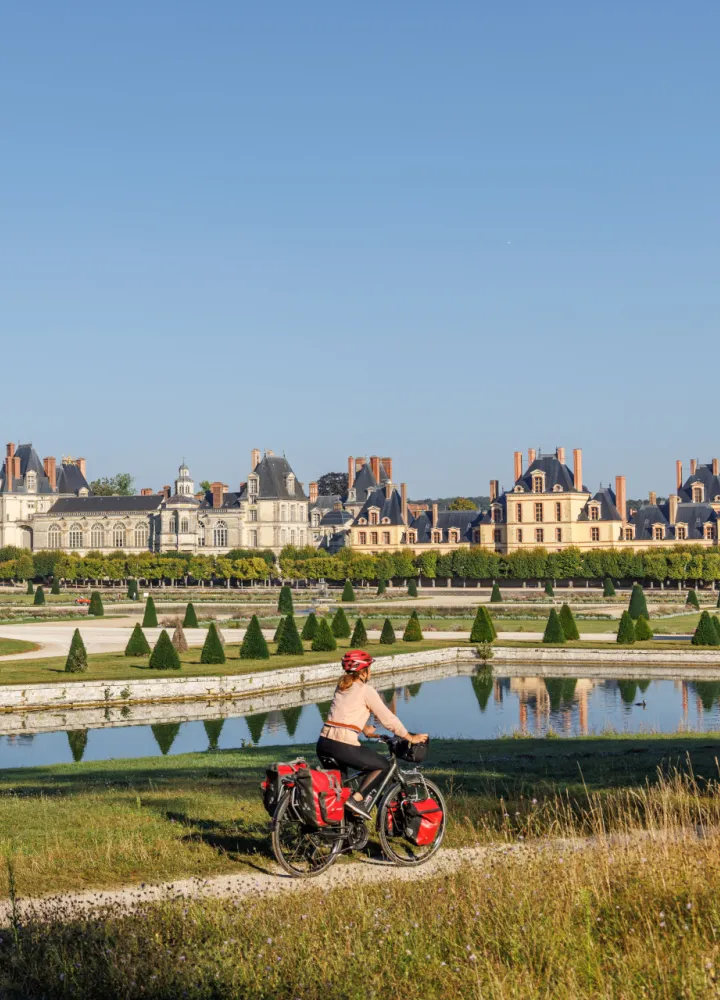 Jardins du Château de Fontainebleau à vélo