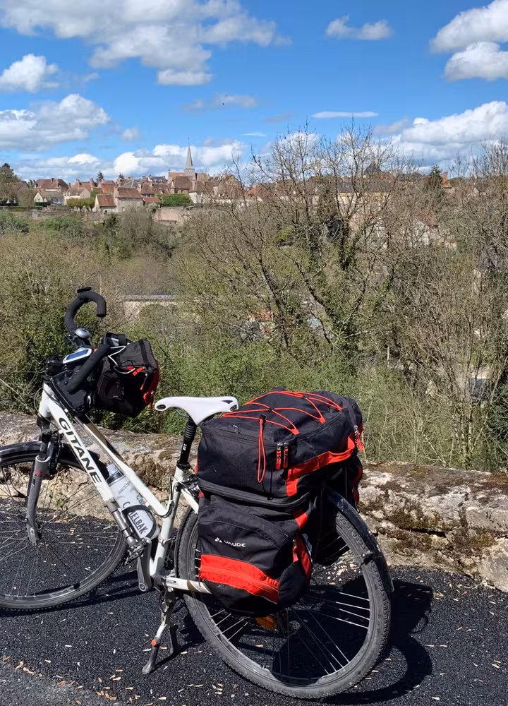 Vue sur Boussac - Tour de Creuse à vélo