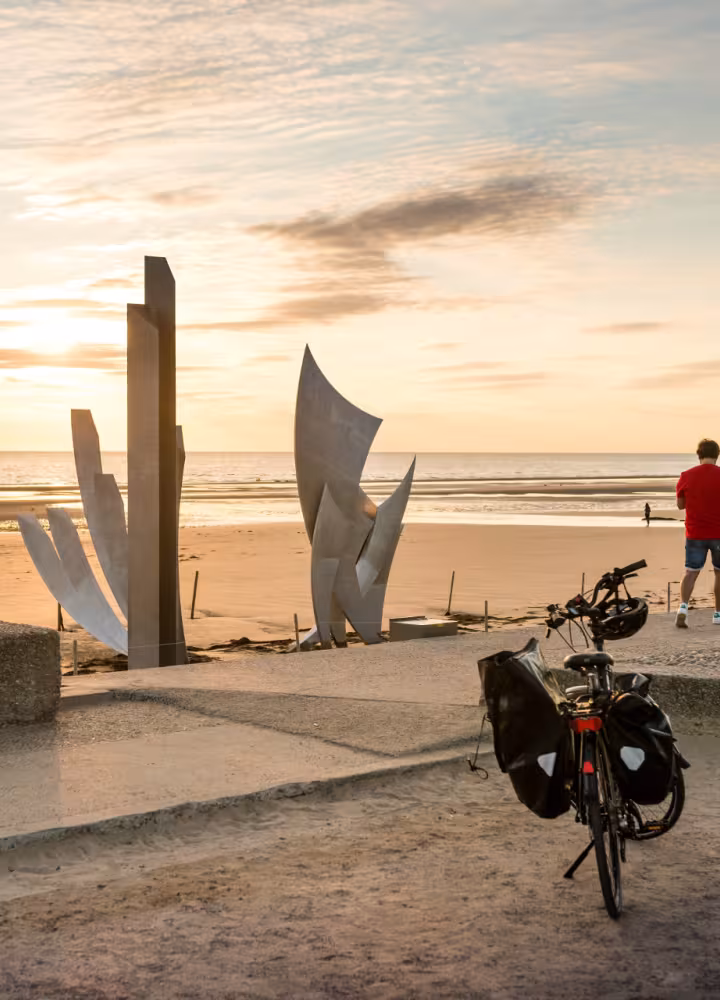 Vélo sur Omaha Beach