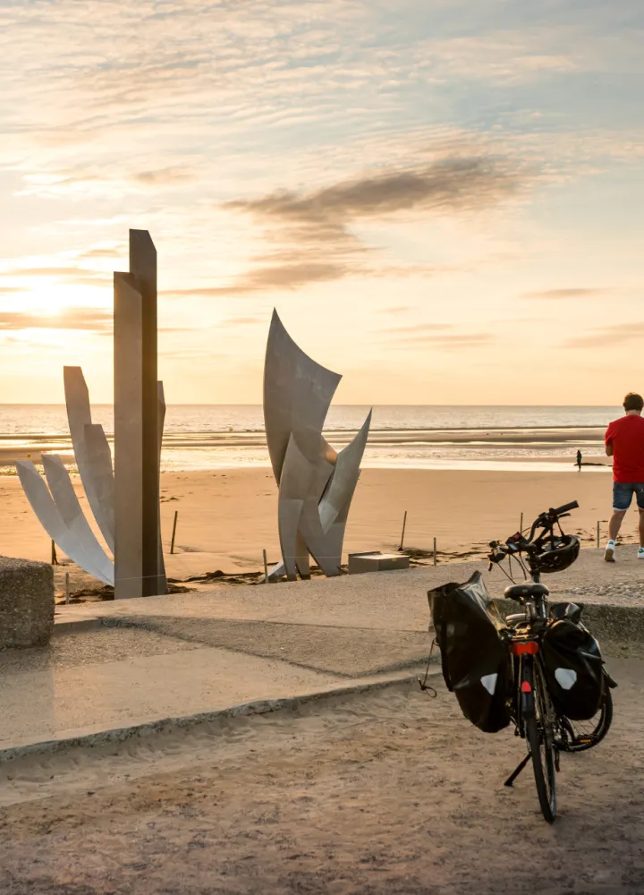 Vélo sur Omaha Beach