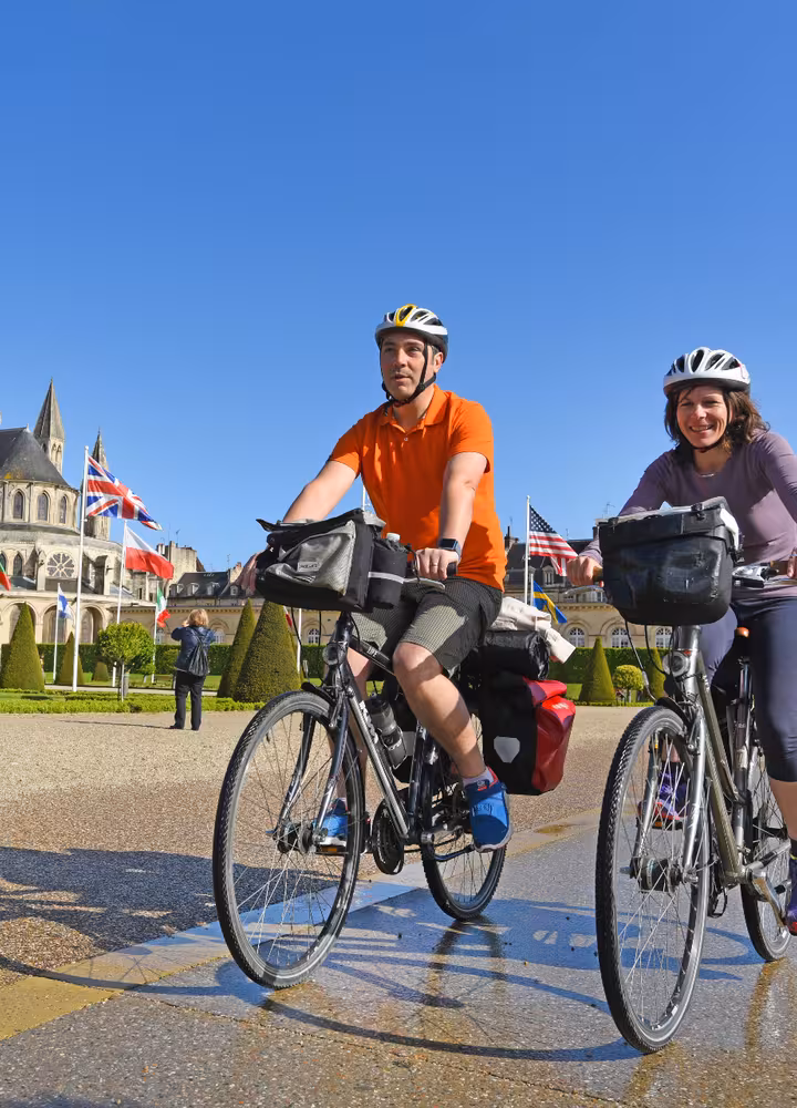 Cyclistes à Caen 