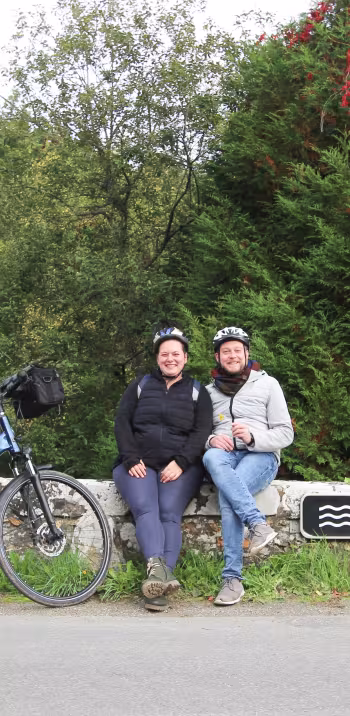 Sandra et Felix sur la Véloscénie