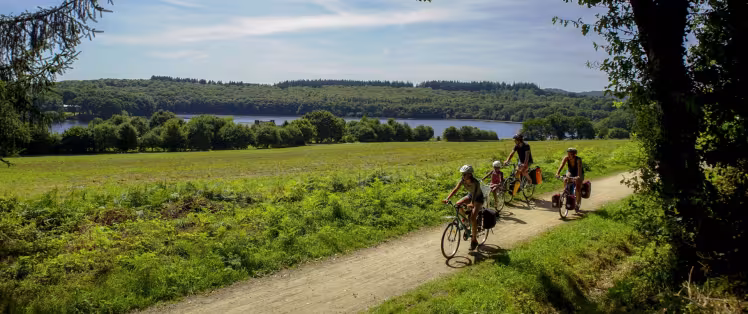 La Vélodyssée en famille autour du lac de Guerlédan