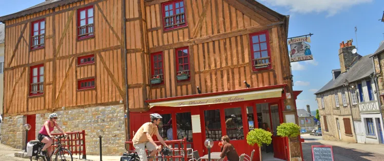 Het middeleeuwse stadje Domfront