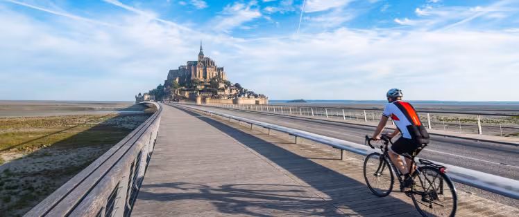 Le Mont Saint-Michel à vélo