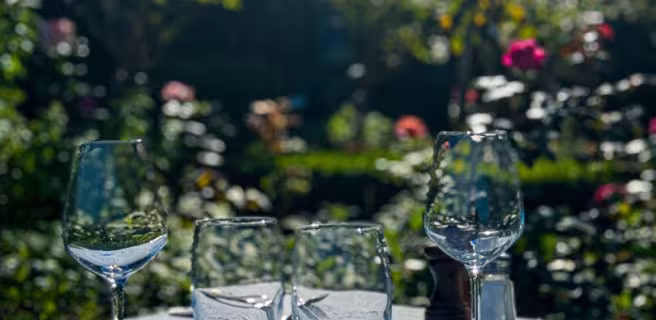 Les terasses du restaurant La Fontaine