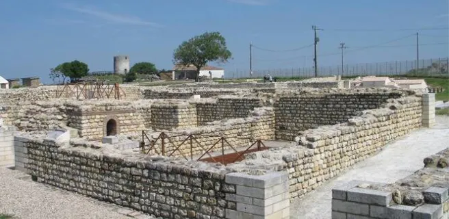 Vue des thermes romains