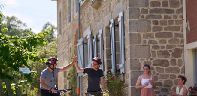 Gîte d'étape et cycliste Roue d'escampette