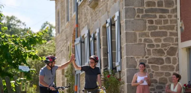 Gîte d'étape et cycliste Roue d'escampette