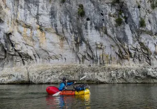 Bikeraft dans les gorges de l'Ardèche