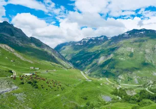 Le vallon des Chapieux dans le versant sud du cormet de Roselend