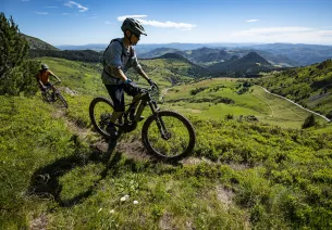Croix de Boutières à VTT - Aux abords de Borée