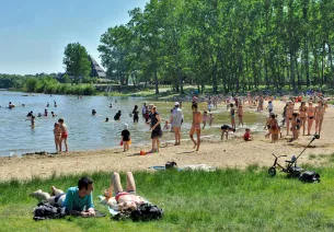 Baignade au lac de Maine à Angers