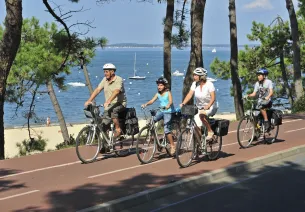 De baai rond over de Bassin d'Arcachon fietsroute