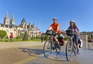 Cyclistes à Caen 