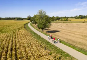 La Voie Bressane à vélo avec des enfants