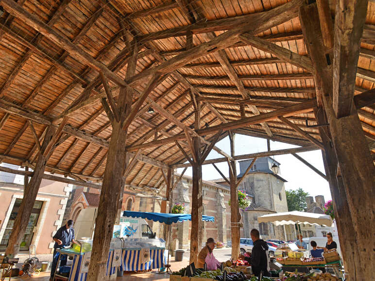 Het stadje Mas-d'Agenais met zijn houten markthallen en een echte Rembrandt
